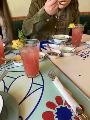 Agua del día  at Groovy's Taqueria Vegana in Mexico City