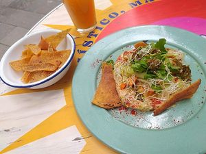  at Groovy's Taqueria Vegana in Mexico City