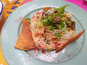  at Groovy's Taqueria Vegana in Mexico City