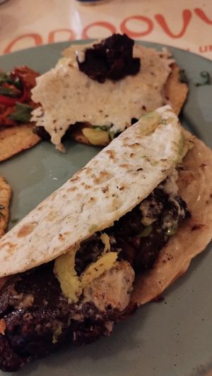  at Groovy's Taqueria Vegana in Mexico City