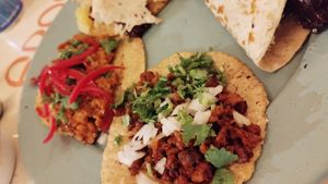  at Groovy's Taqueria Vegana in Mexico City