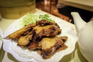 peking mock duck at Gaia Veggie Shop - Causeway Bay in Hong Kong Island