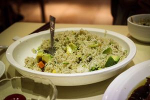 white truffle rice with avocado at Gaia Veggie Shop - Causeway Bay in Hong Kong Island