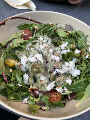 Hirtengenuss Spinatgnocchi  at Verde in Karlsruhe