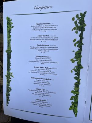 Menu   at Verde in Karlsruhe