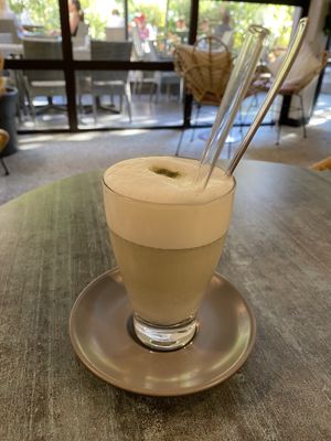 Verde Herbal latte  at Verde in Karlsruhe