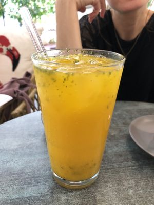 Mango basil lemonade   at Verde in Karlsruhe