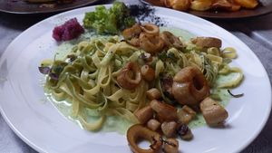 Tagiatelle frutti di mare at Verde in Karlsruhe