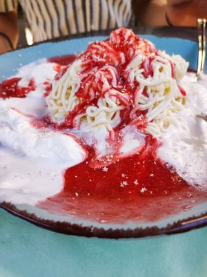 Spaghetti Eis at Verde in Karlsruhe