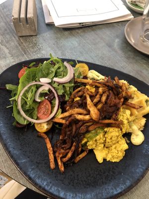 Western Waffle  #Veganuary at Verde in Karlsruhe