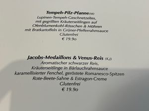 Menu  #Veganuary at Verde in Karlsruhe