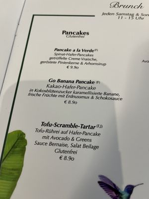 Menu  #Veganuary at Verde in Karlsruhe