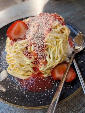 Spaghetti Eis at Verde in Karlsruhe