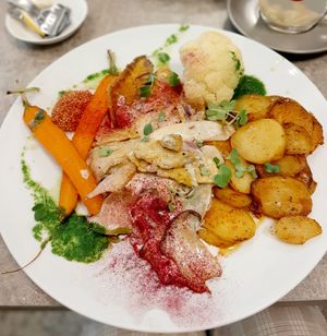 Tempeh Geschnetzeltes at Verde in Karlsruhe