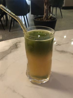 Homemade ice tea   at Verde in Karlsruhe