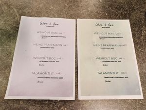 Specials menu page at Verde at Verde in Karlsruhe