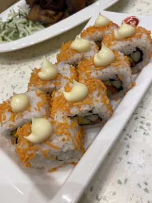 California roll was tasty. It did not have the egg symbol so I assume the “mayo” is not real mayo    at Gaia Veggie Shop - Miramar Shopping Centre in Kowloon