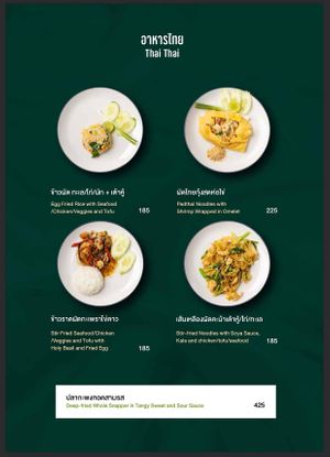 Covid Menu 12 at The Spa Koh Chang Resort in Koh Chang