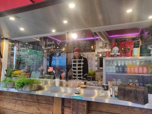 Stall at Veggie Curry Piraten in Berlin