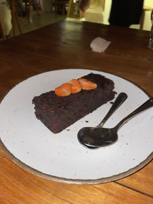 Vegan brownie  at Ours in Pecatu