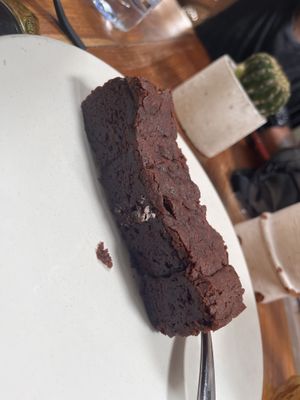 Vegan brownie YUMMMMM!  at Ours in Pecatu
