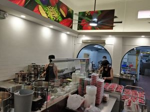 Kitchen area at Ji Xiang Confectionery 吉祥食品 - Bugis in Central Singapore