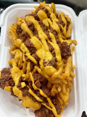 Chilli fries 🍟 🌶  at Pure Vegan Cafe in Raleigh