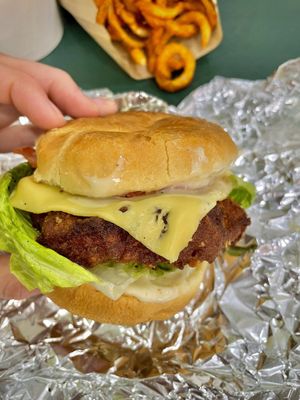 Original chikn sandwich   at Pure Vegan Cafe in Raleigh