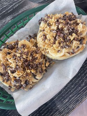 Banana English muffin   at Pure Vegan Cafe in Raleigh