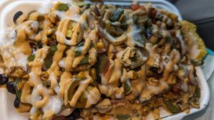 Ok nachos, needs more flavor at Pure Vegan Cafe in Raleigh