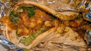 Masala wrap was very tasty at Pure Vegan Cafe in Raleigh