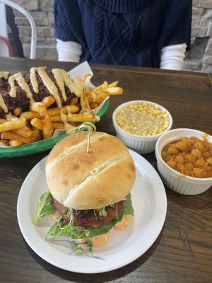 The chili cheese fries were so good!!! The burger was great too and my friend said the curry dish she got was also really good😄  at Pure Vegan Cafe in Raleigh