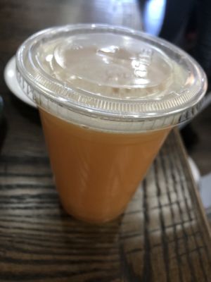 Sunshine juice   at Pure Vegan Cafe in Raleigh