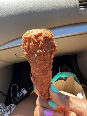 Drumstick - I didn’t care for the texture   at Pure Vegan Cafe in Raleigh