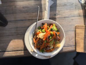Teriyaki Chikn Bowl  at Oakside Restaurant & Bar in Big Bear Lake