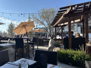 Patio  at Oakside Restaurant & Bar in Big Bear Lake