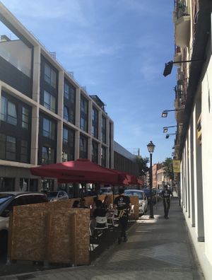 Outdoor seating  at Ramen Kagura - Atocha in Madrid