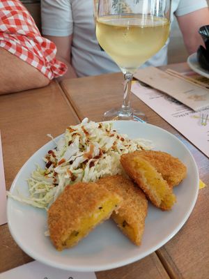 Kabocha Korokke at Ramen Kagura - Atocha in Madrid
