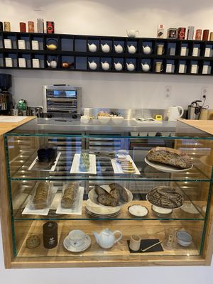 Cakes and Bread at Teapots in Madrid