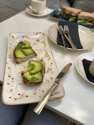 Avocado on toast   at Teapots in Madrid