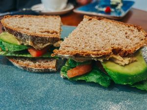 Integral bread sandwiches!   at Teapots in Madrid