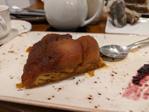 Tatin cake (superb) at Teapots in Madrid