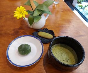 Matcha tea at Teapots in Madrid