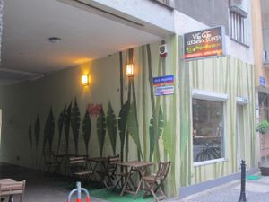 Outside seating at Najadacze.pl - Vege Kuchnia Swiata in Wroclaw