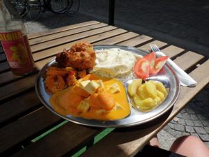 yummy Indian dish! at Najadacze.pl - Vege Kuchnia Swiata in Wroclaw