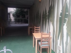 Outdoor seating at Najadacze.pl - Vege Kuchnia Swiata in Wroclaw