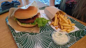 New York Style Vurger at Green Burger in Riga