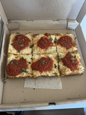 Sicilian pie   at Alfie's in Rocky Point