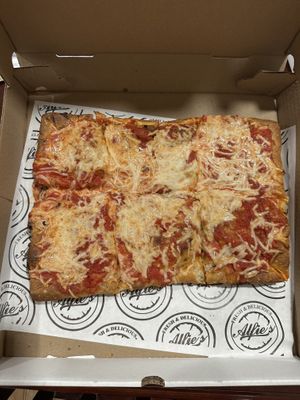 Vegan Detroit pie  at Alfie's in Rocky Point