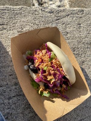 Teriyaki mushroom bao bun at Barbican Bao in Plymouth